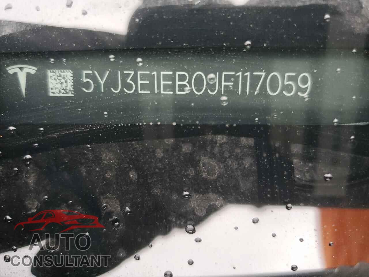 TESLA MODEL 3 2018 - 5YJ3E1EB0JF117059