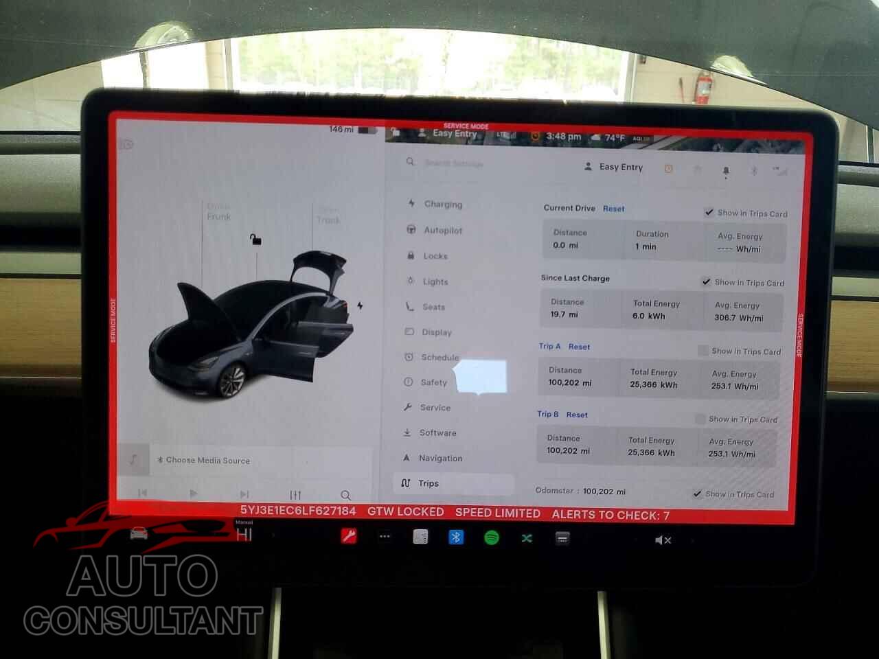 TESLA MODEL 3 2020 - 5YJ3E1EC6LF627184