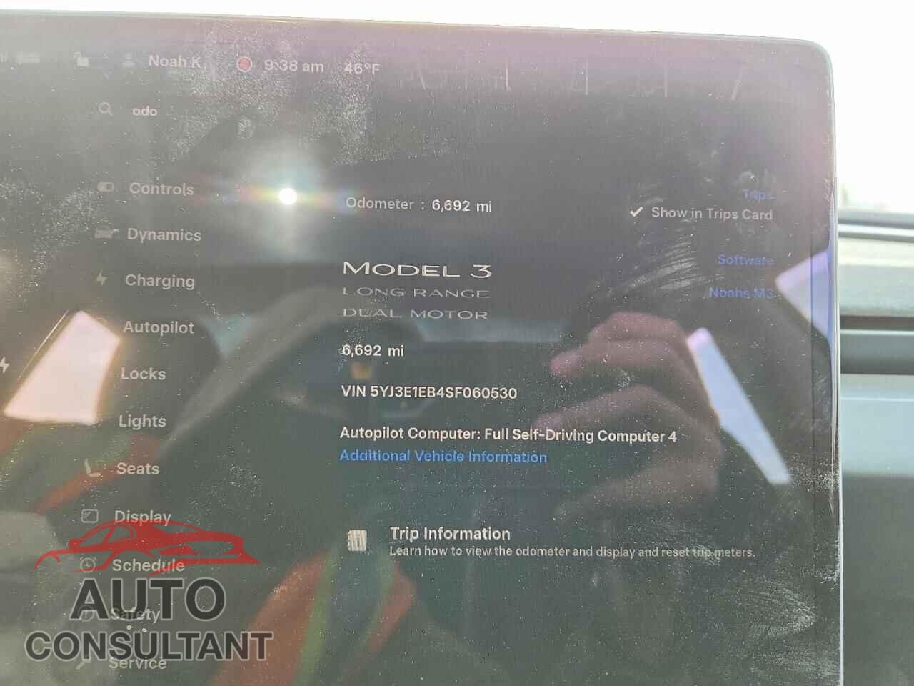 TESLA MODEL 3 2025 - 5YJ3E1EB4SF060530