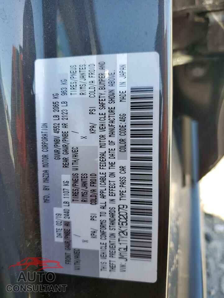 MAZDA 6 2019 - JM1GL1TY2K1502079