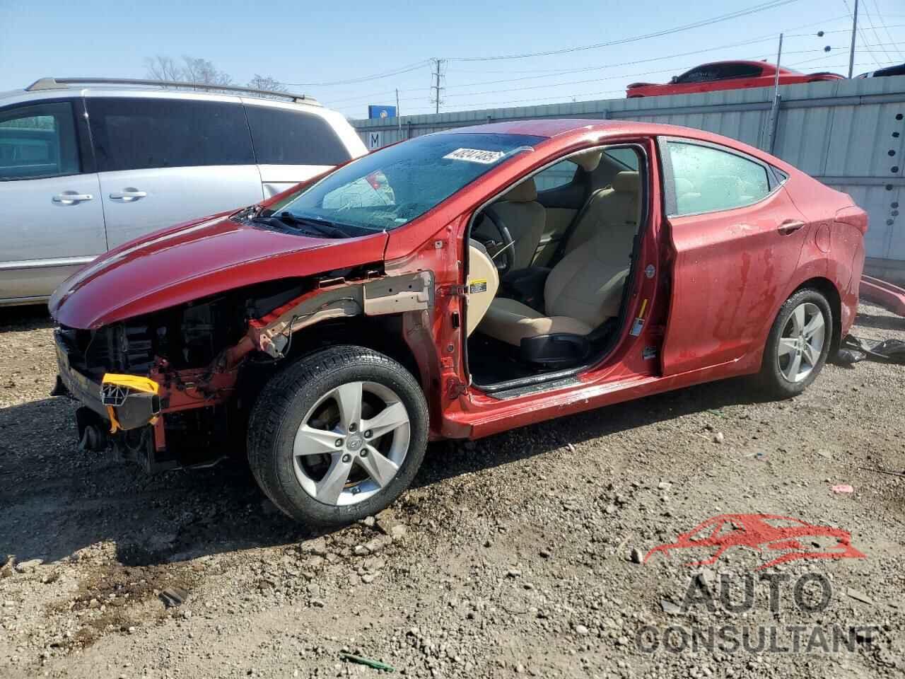 HYUNDAI ELANTRA 2013 - KMHDH4AE9DU733234
