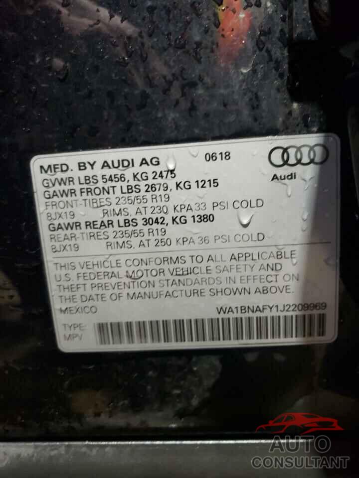 AUDI Q5 2018 - WA1BNAFY1J2209969
