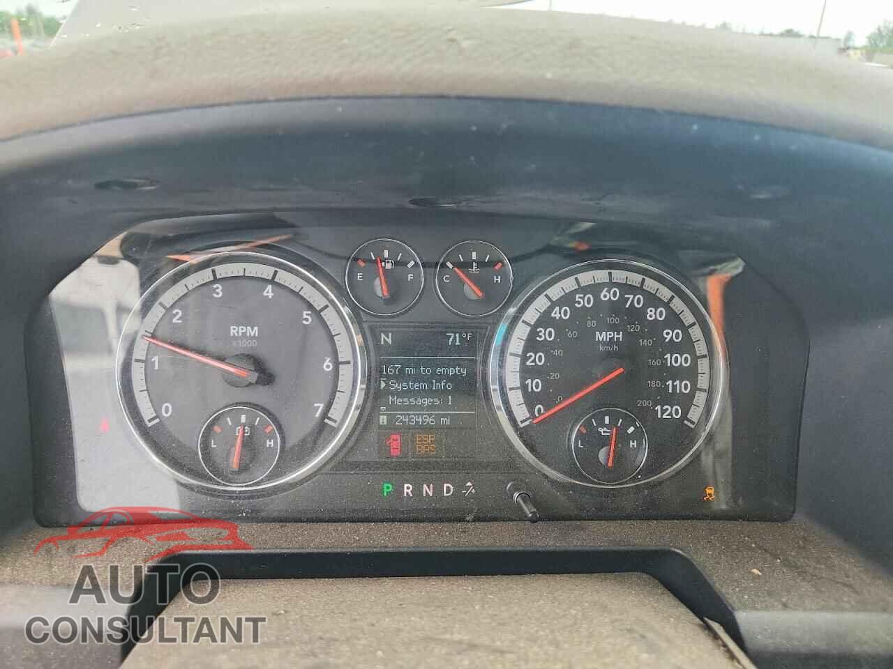DODGE RAM 1500 2009 - 1D3HB18P39S801521