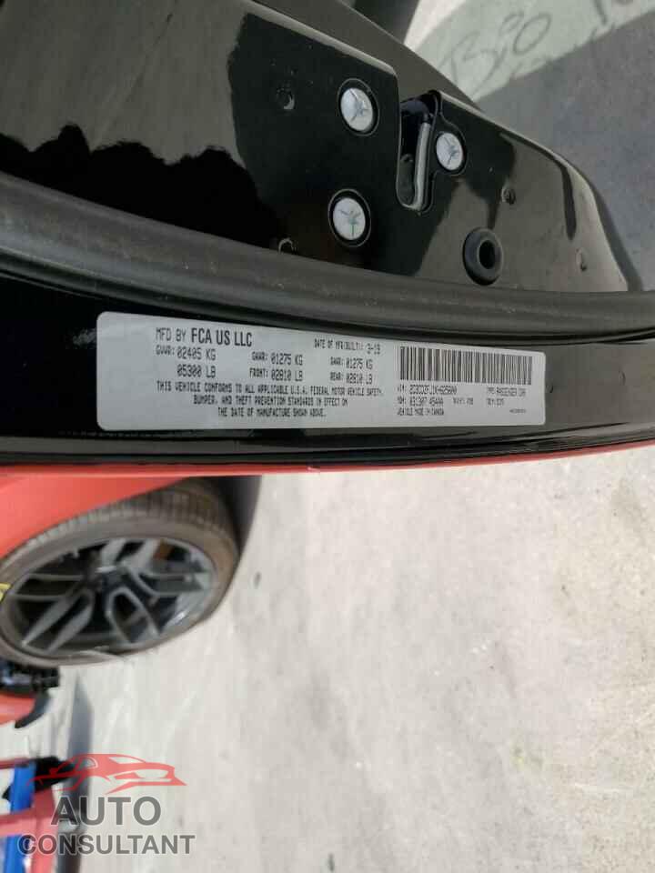 DODGE CHALLENGER 2019 - 2C3CDZFJ1KH625600
