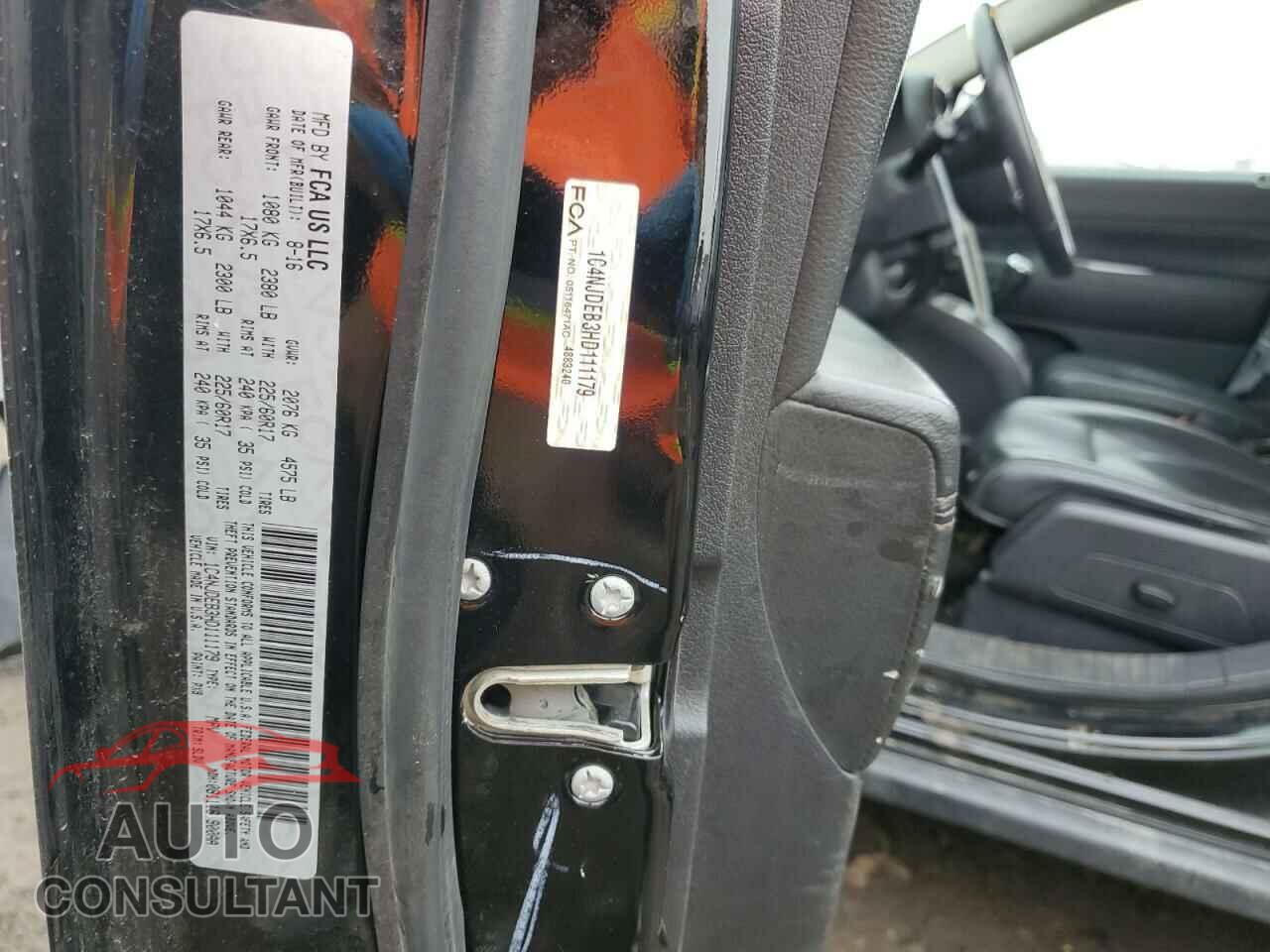 JEEP COMPASS 2017 - 1C4NJDEB3HD111179