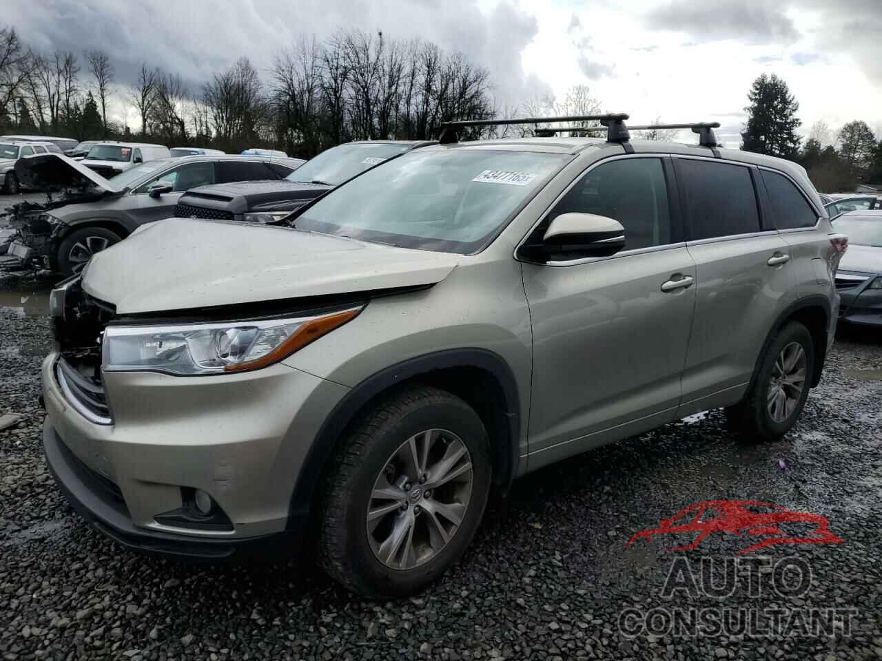 TOYOTA HIGHLANDER 2015 - 5TDBKRFH6FS098459