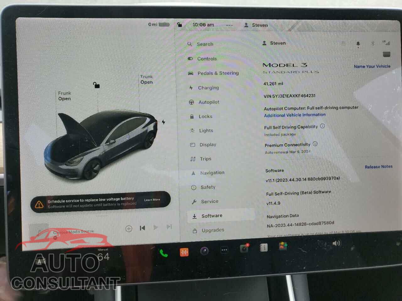TESLA MODEL 3 2019 - 5YJ3E1EAXKF464231