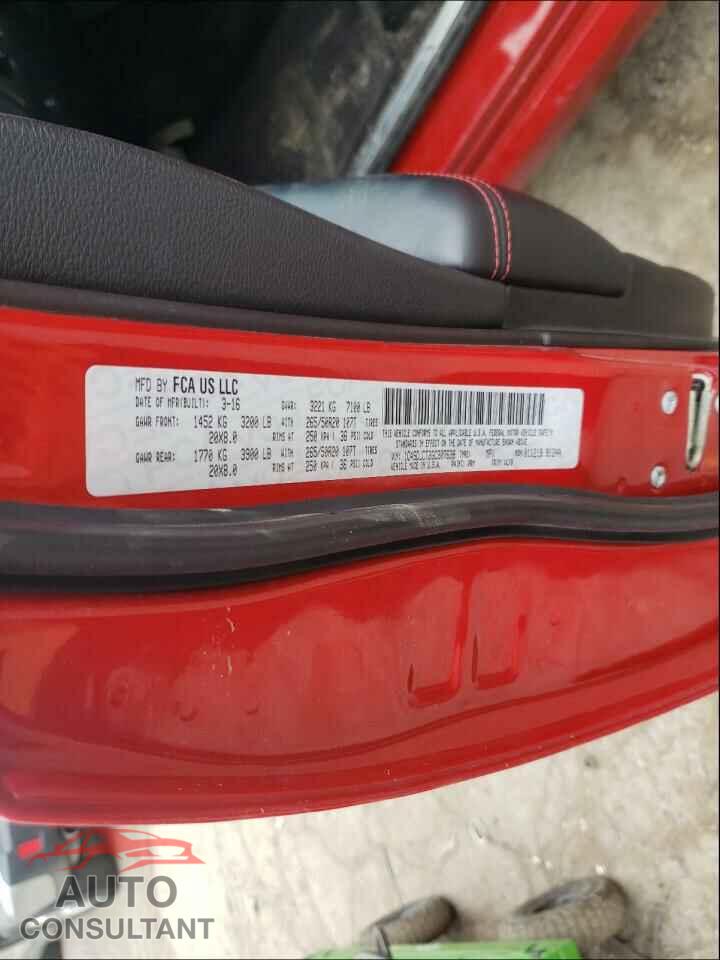 DODGE DURANGO 2016 - 1C4SDJCT2GC307638