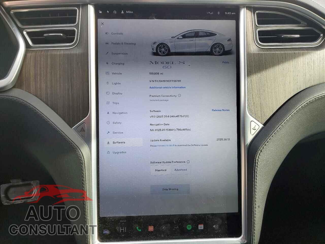 TESLA MODEL S 2014 - 5YJSA1S1XEFP28791