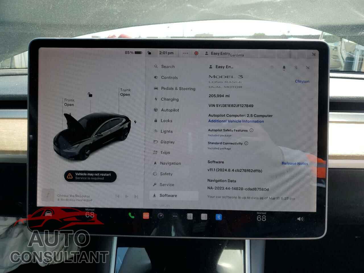 TESLA MODEL 3 2018 - 5YJ3E1EB2JF127849