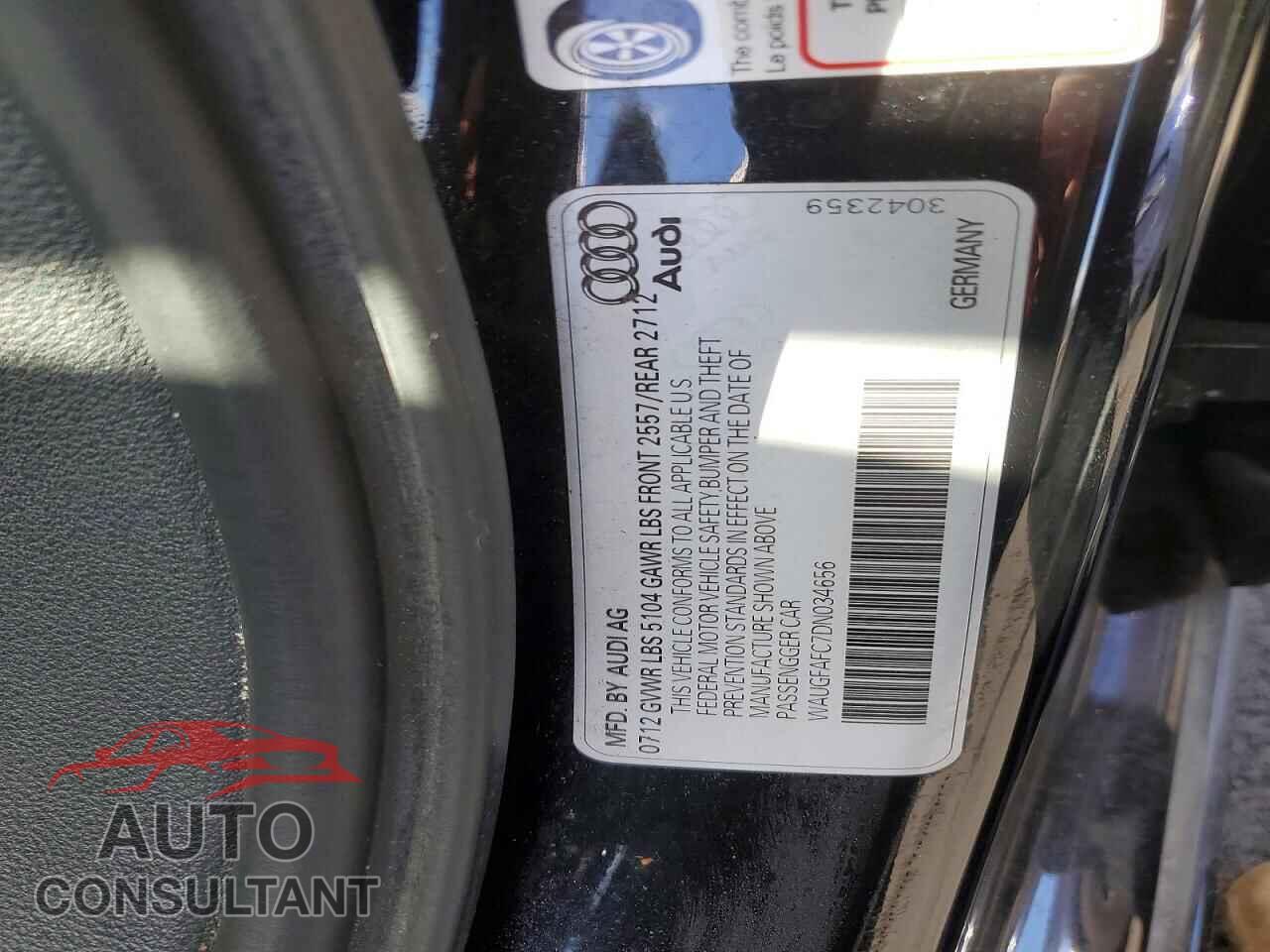 AUDI A6 2013 - WAUGFAFC7DN034656