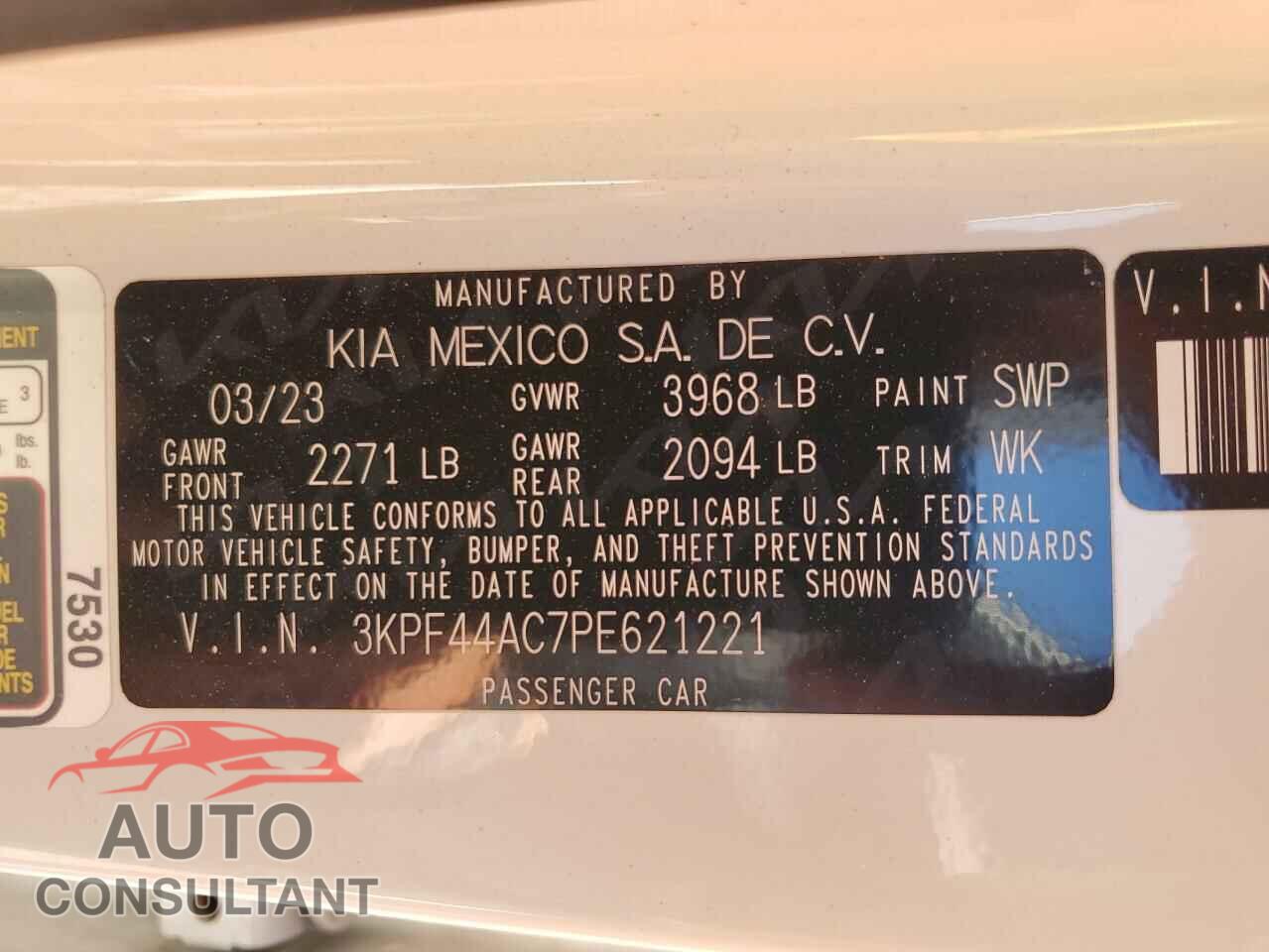 KIA FORTE 2023 - 3KPF44AC7PE621221