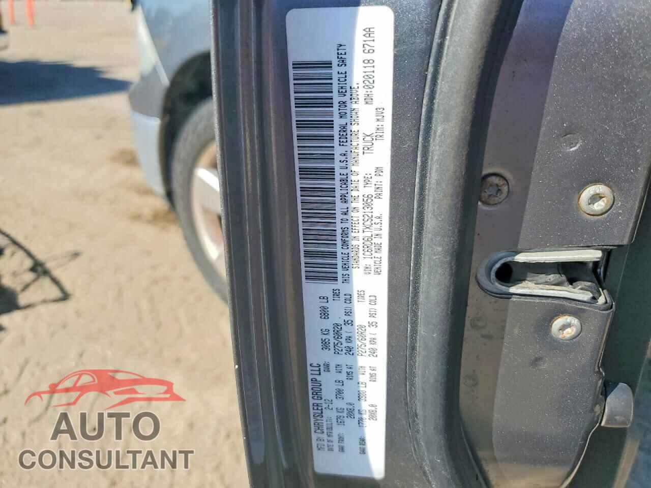 DODGE RAM 1500 2012 - 1C6RD6LTXCS213056