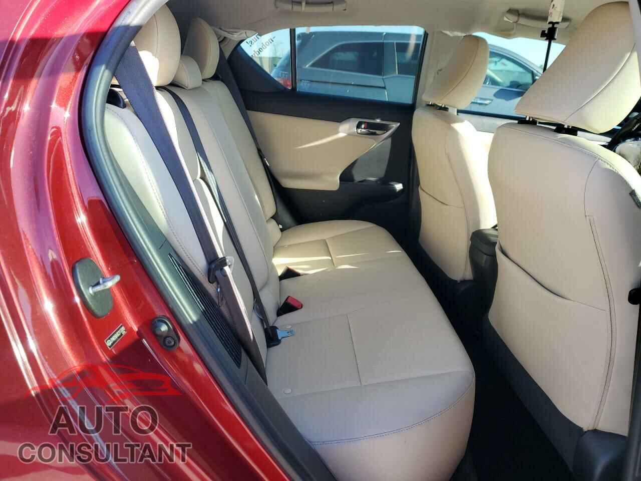 LEXUS CT 200 2012 - JTHKD5BH3C2113090