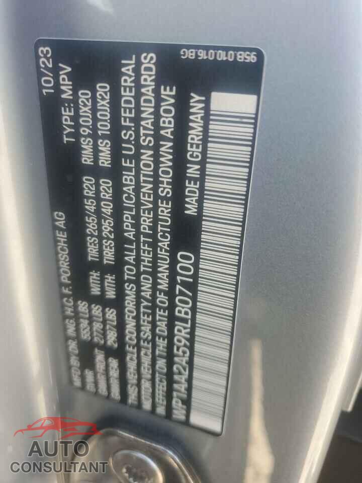 PORSCHE MACAN BASE 2024 - WP1AA2A59RLB07100
