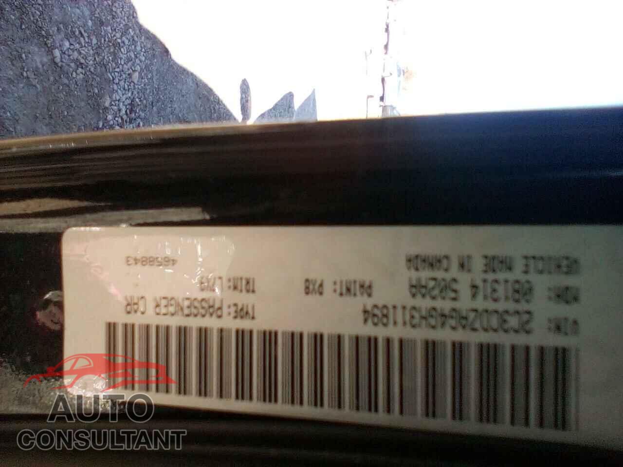 DODGE CHALLENGER 2016 - 2C3CDZAG4GH311894