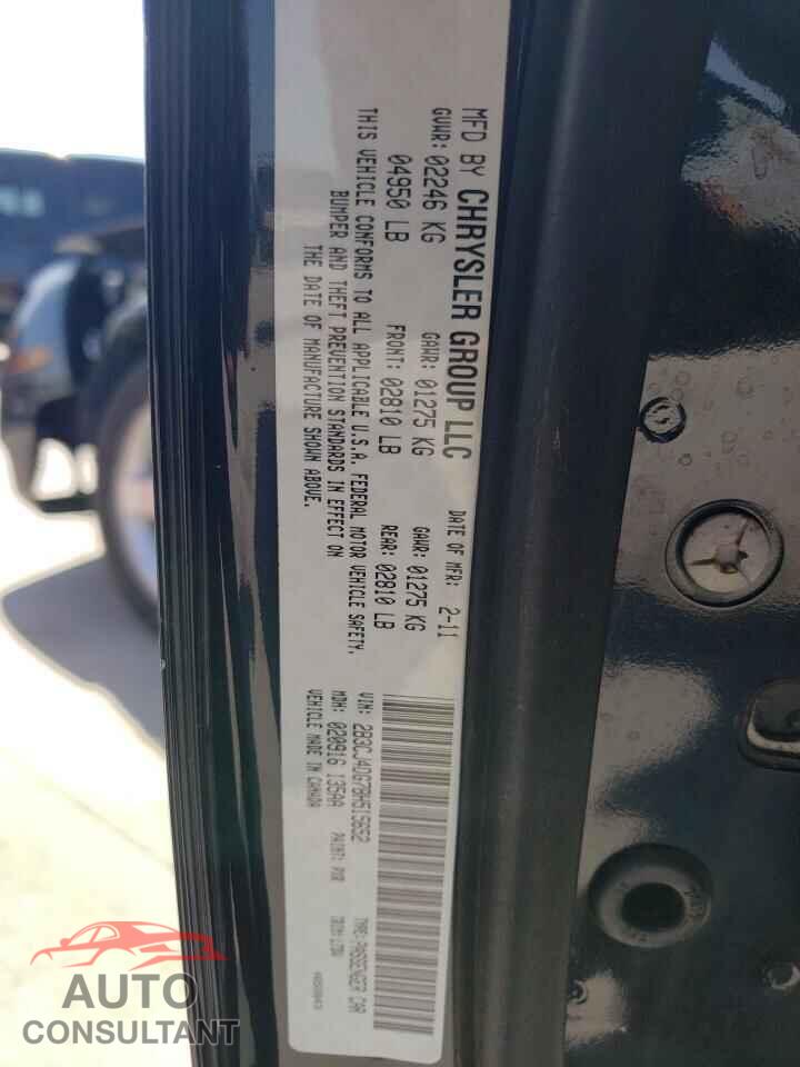 DODGE CHALLENGER 2011 - 2B3CJ4DG7BH515652