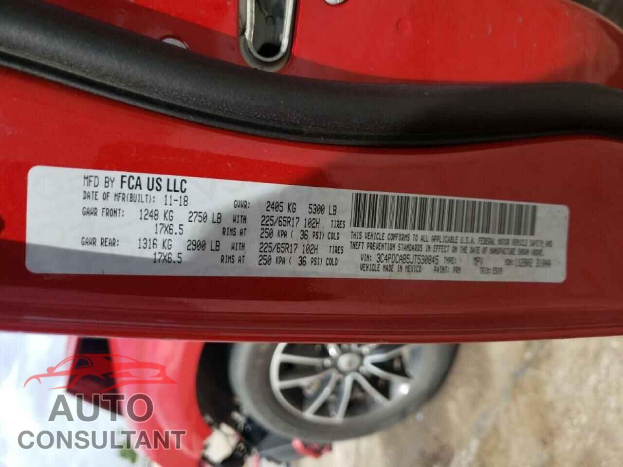 DODGE JOURNEY 2018 - 3C4PDCAB5JT530845