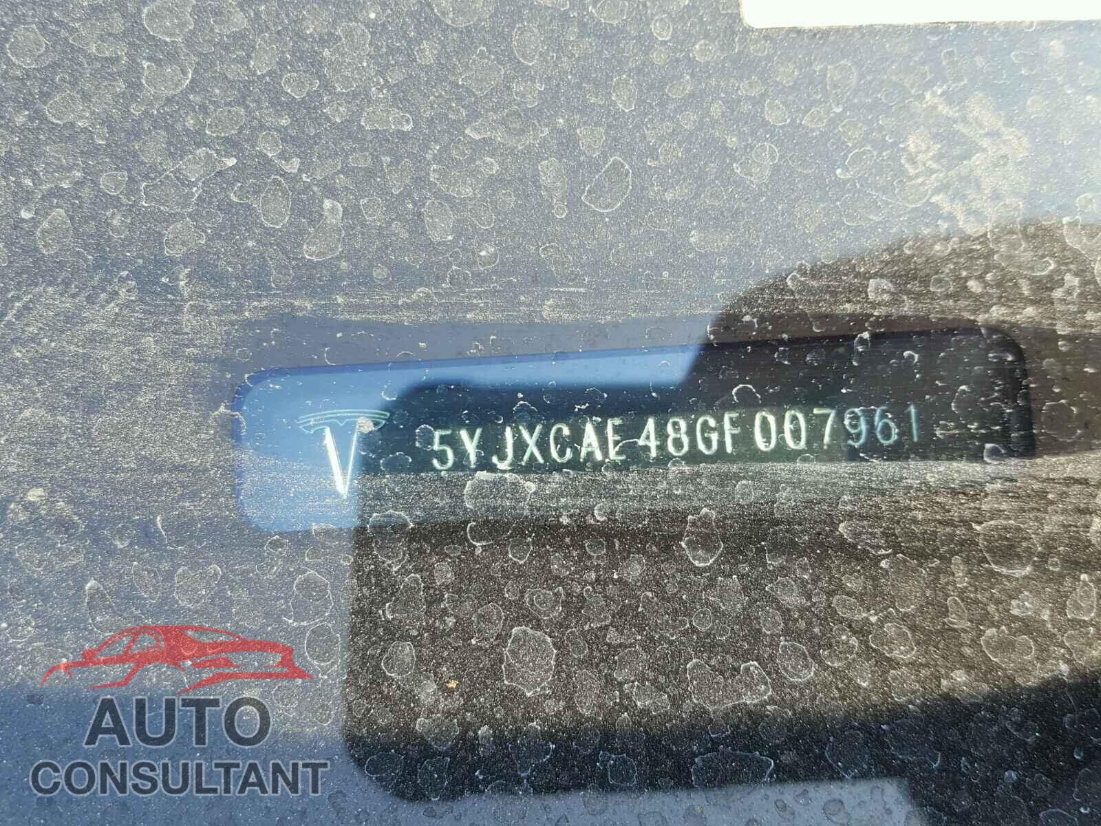 TESLA MODEL X 2016 - 5YJXCAE48GF007961
