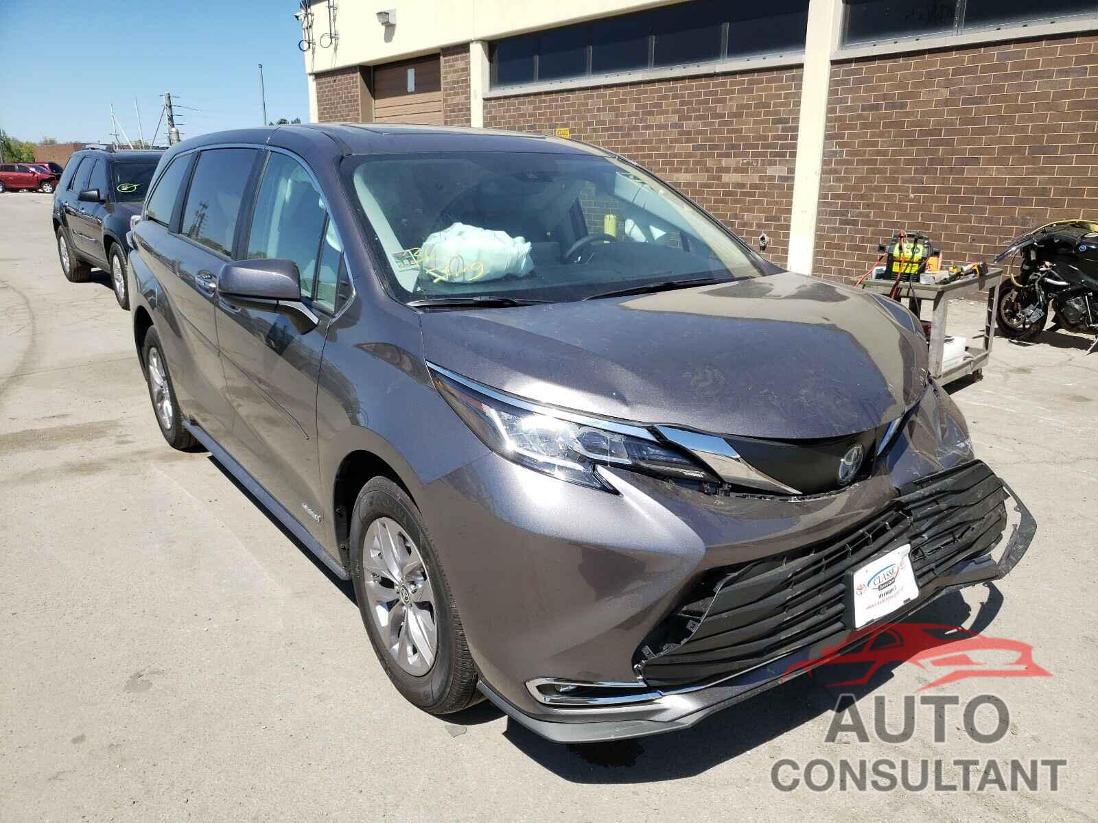 TOYOTA SIENNA 2021 - 5TDYRKEC4MS008788