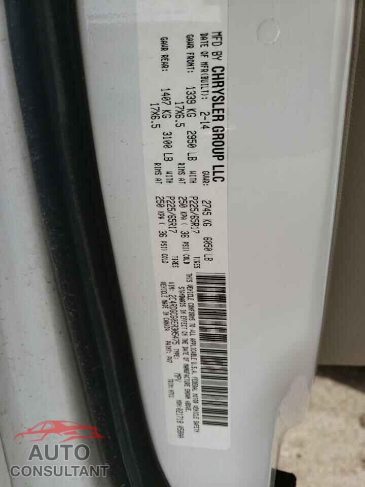 DODGE CARAVAN 2014 - 2C4RDGCG0ER305475