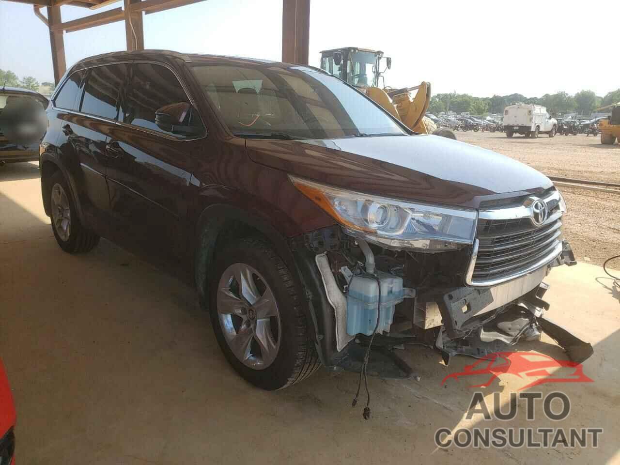 TOYOTA HIGHLANDER 2016 - 5TDDKRFH3GS272255