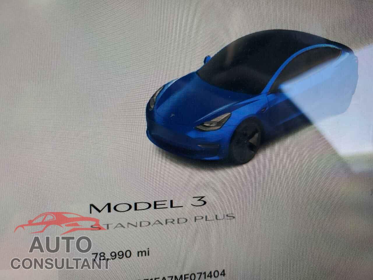 TESLA MODEL 3 2021 - 5YJ3E1EA7MF071404