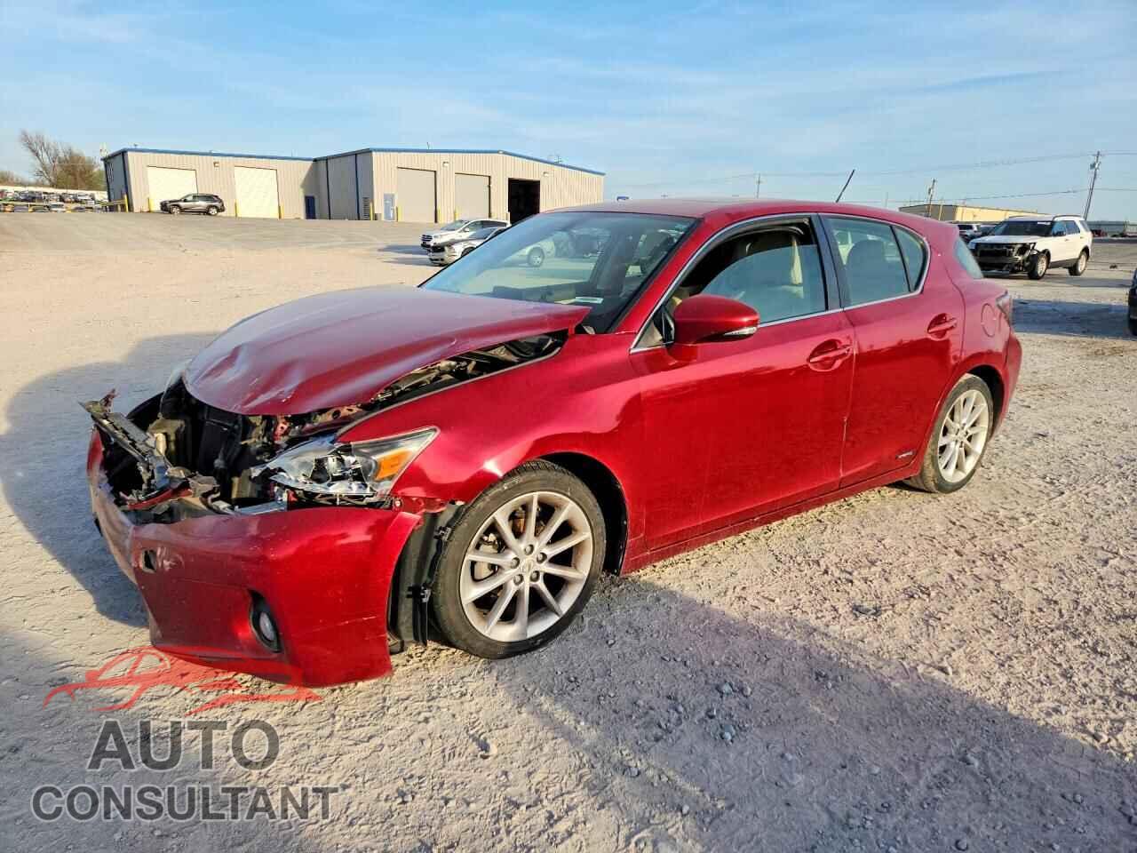 LEXUS CT 200 2012 - JTHKD5BH2C2116238