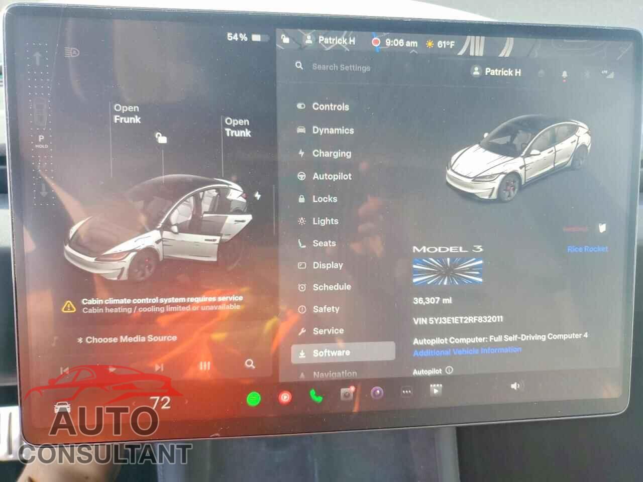 TESLA MODEL 3 2024 - 5YJ3E1ET2RF832011
