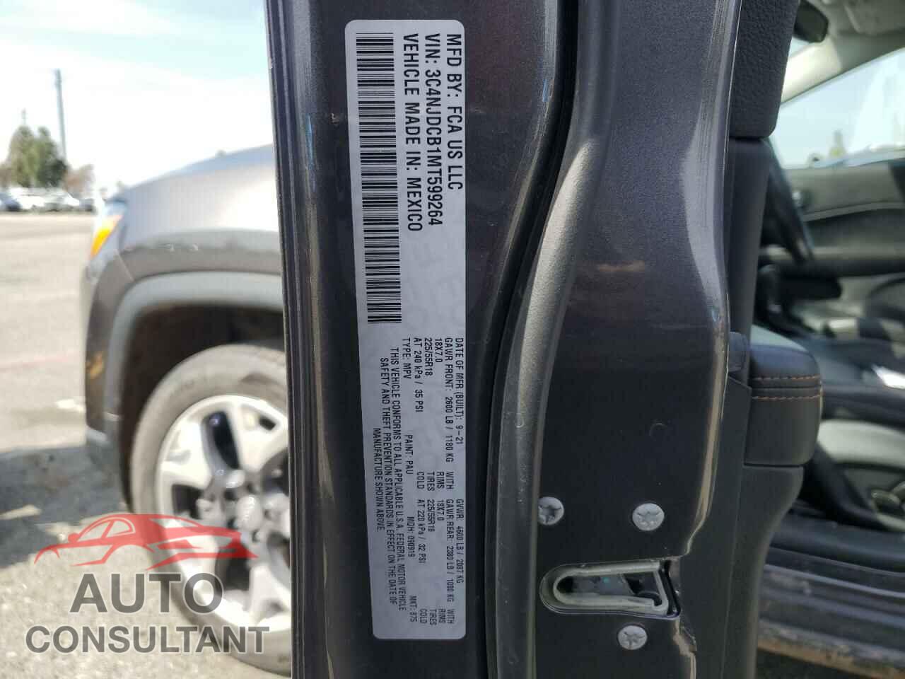 JEEP COMPASS 2021 - 3C4NJDCB1MT599264