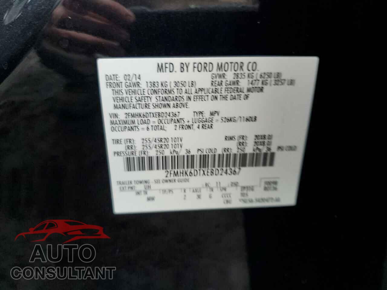 FORD FLEX 2014 - 2FMHK6DTXEBD24367