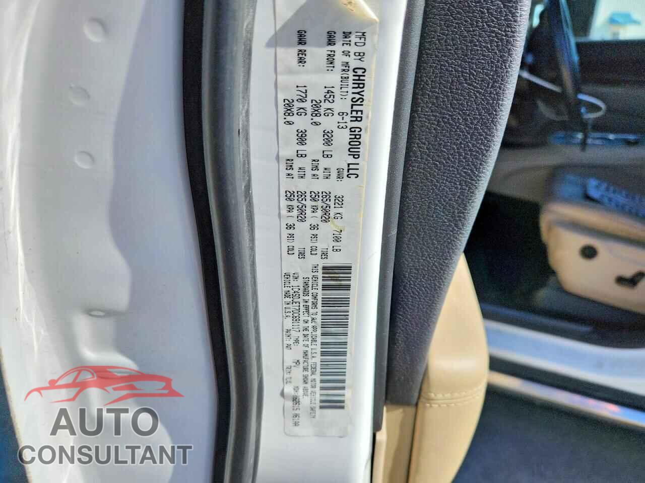 DODGE DURANGO 2013 - 1C4SDJET7DC691117