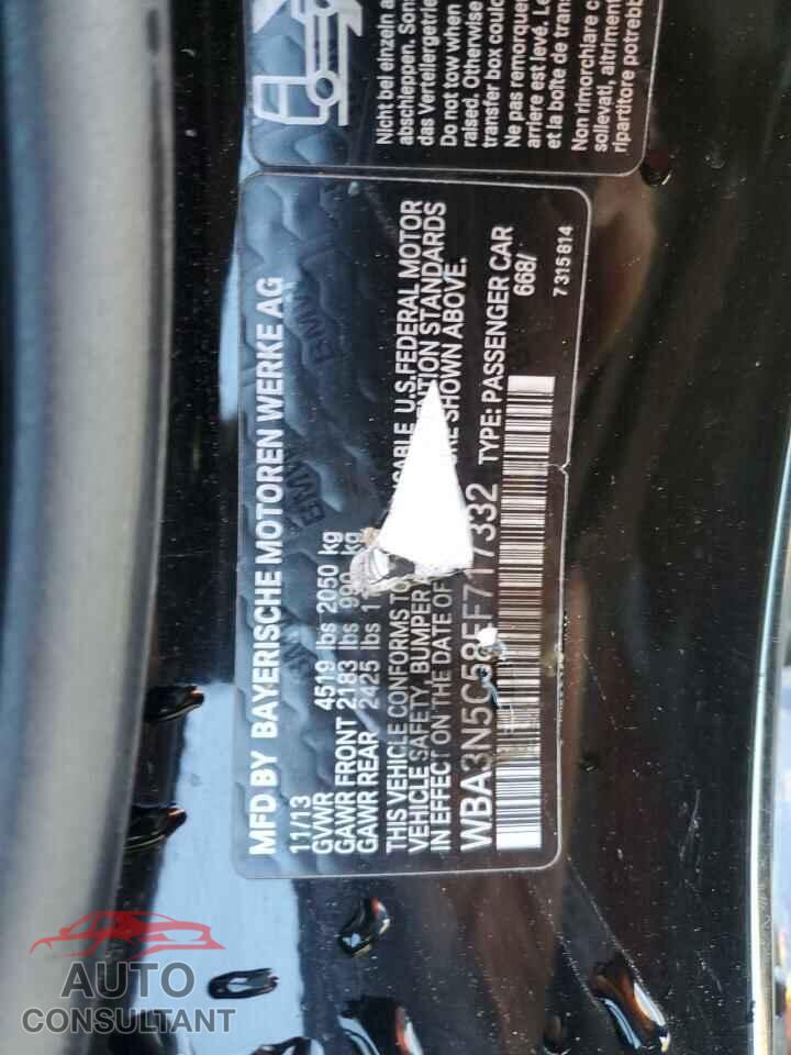 BMW 4 SERIES 2014 - WBA3N5C58EF717332