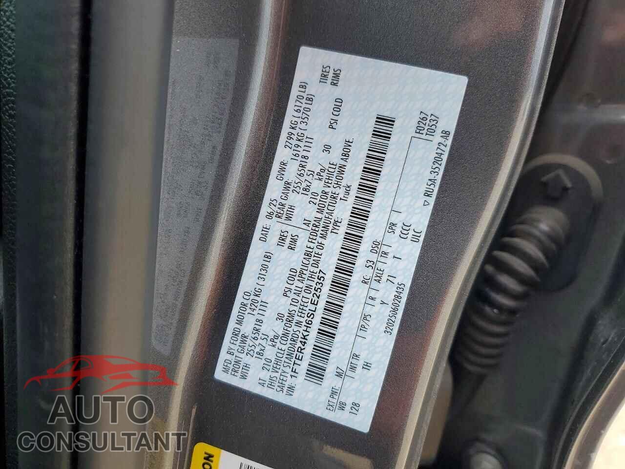 FORD RANGER 2025 - 1FTER4KH6SLE25357