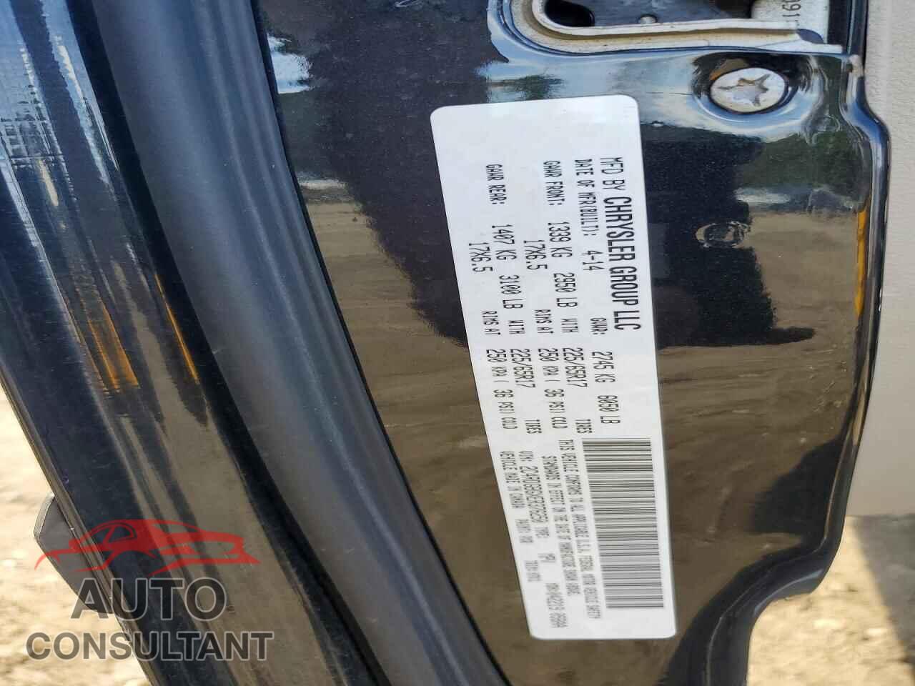 DODGE CARAVAN 2014 - 2C4RDGBGXER376250