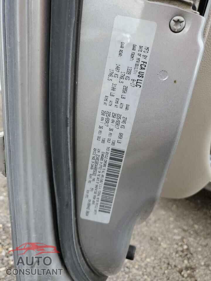 DODGE CARAVAN 2017 - 2C4RDGBG4HR856322