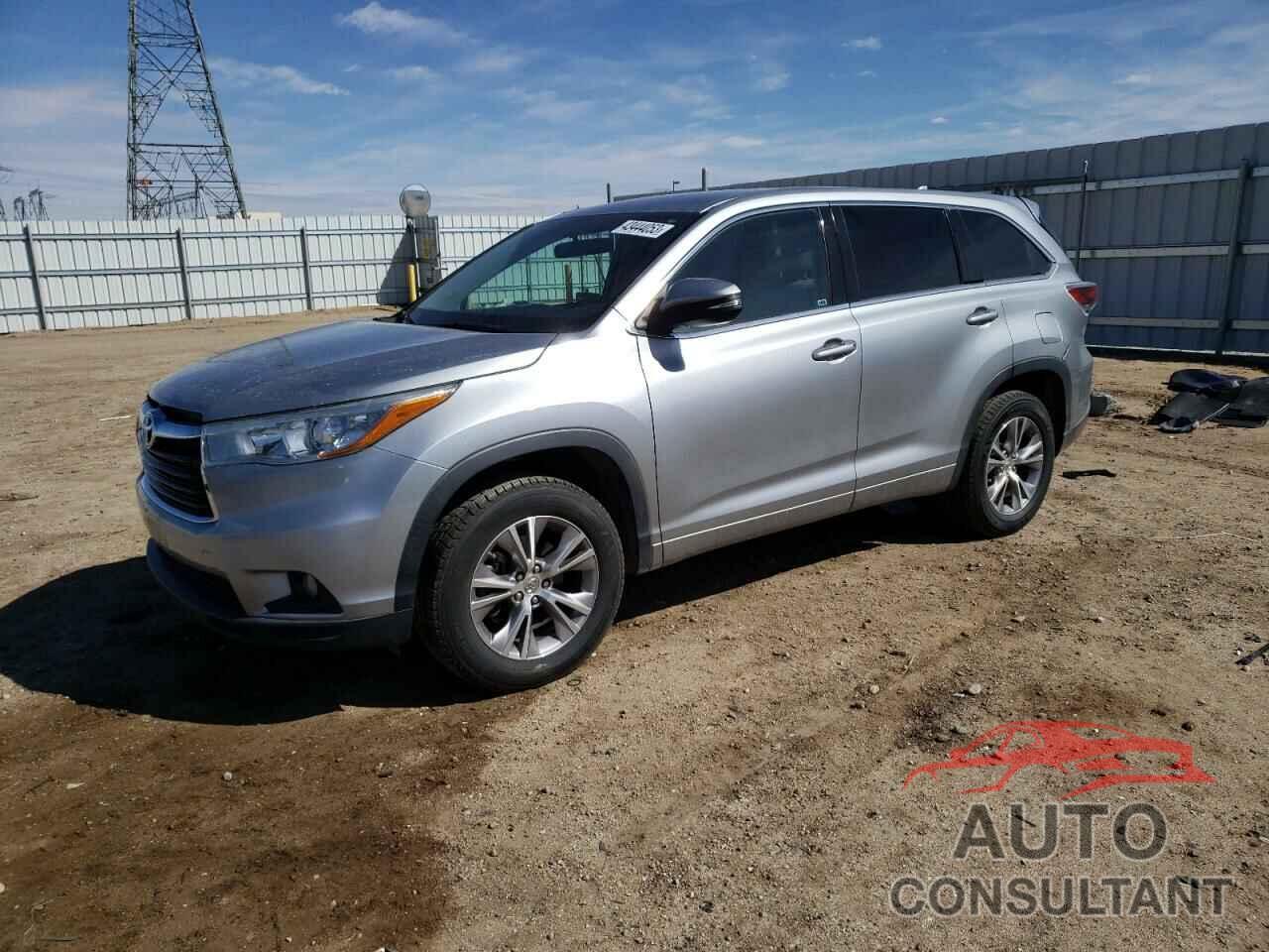 TOYOTA HIGHLANDER 2015 - 5TDZKRFH5FS055391
