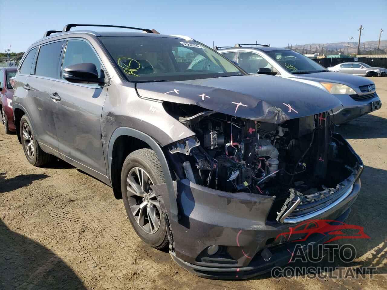 TOYOTA HIGHLANDER 2016 - 5TDJKRFH0GS245792