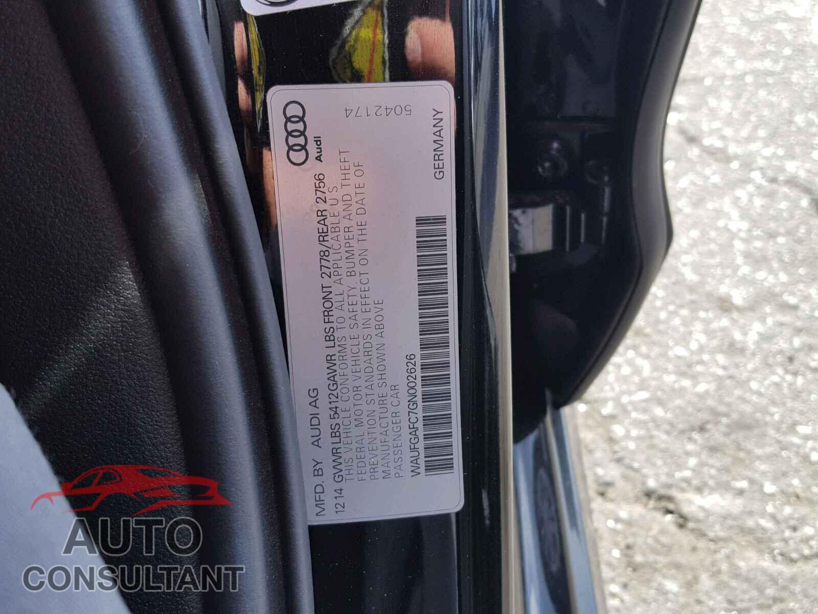 AUDI A6 2016 - WAUFGAFC7GN002626