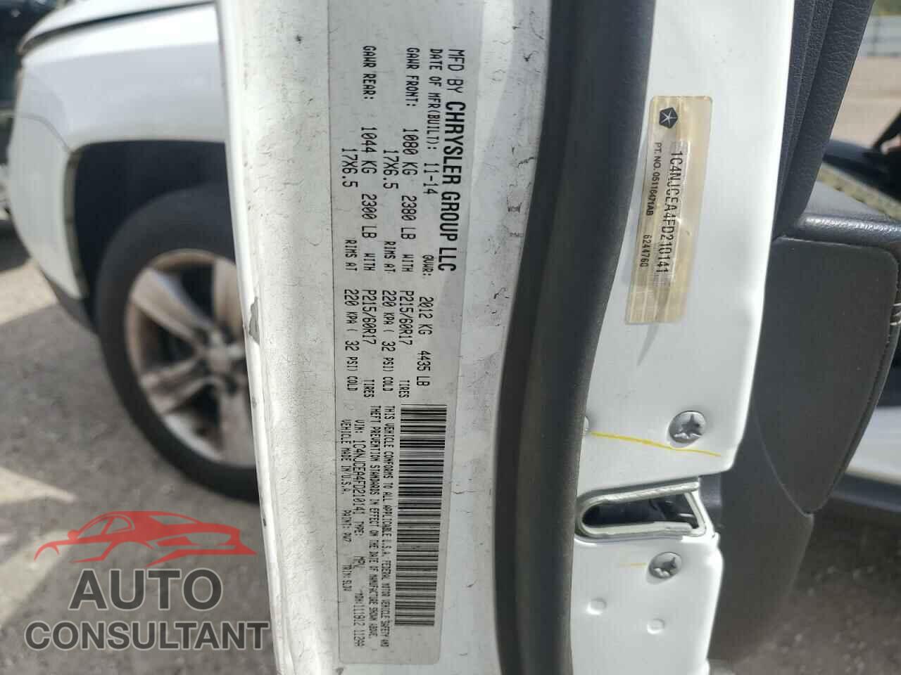 JEEP COMPASS 2015 - 1C4NJCEA4FD210141