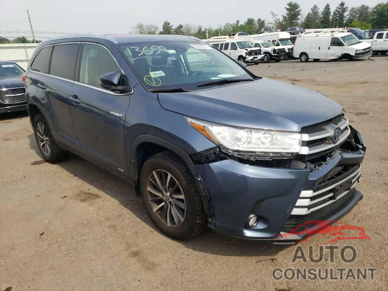TOYOTA HIGHLANDER 2019 - 5TDJGRFH4KS078993