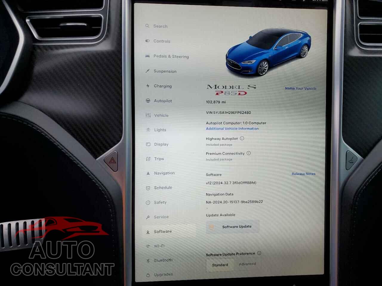 TESLA MODEL S 2014 - 5YJSA1H29EFP62480
