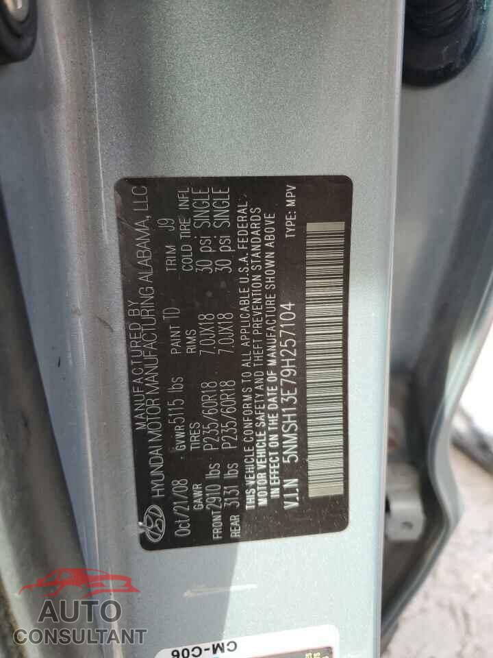 HYUNDAI SANTA FE 2009 - 5NMSH13E79H257104