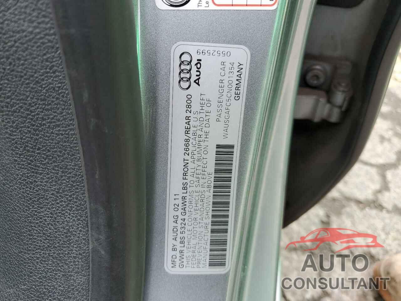 AUDI A7 2012 - WAUSGAFC5CN001354