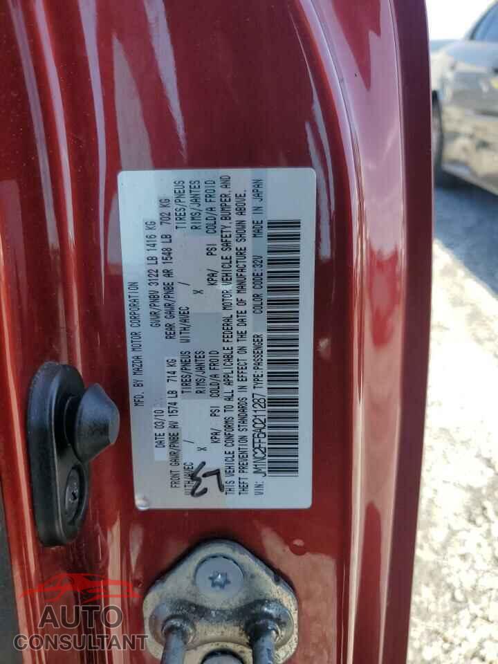 MAZDA MX5 2010 - JM1NC2FF6A0211287