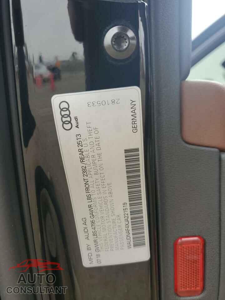 AUDI A4 2018 - WAUDNAF4XJA221519
