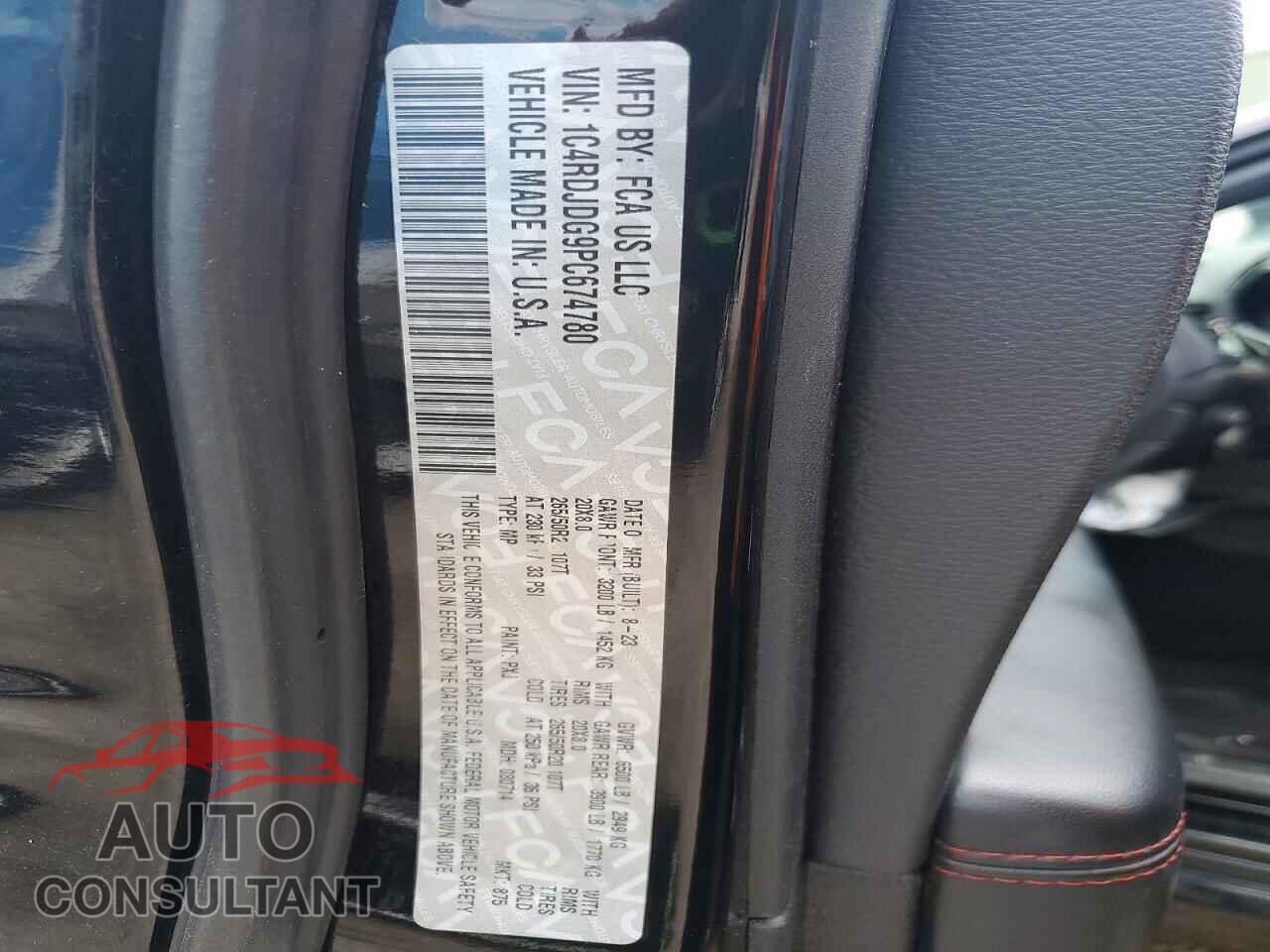 DODGE DURANGO 2023 - 1C4RDJDG9PC674780