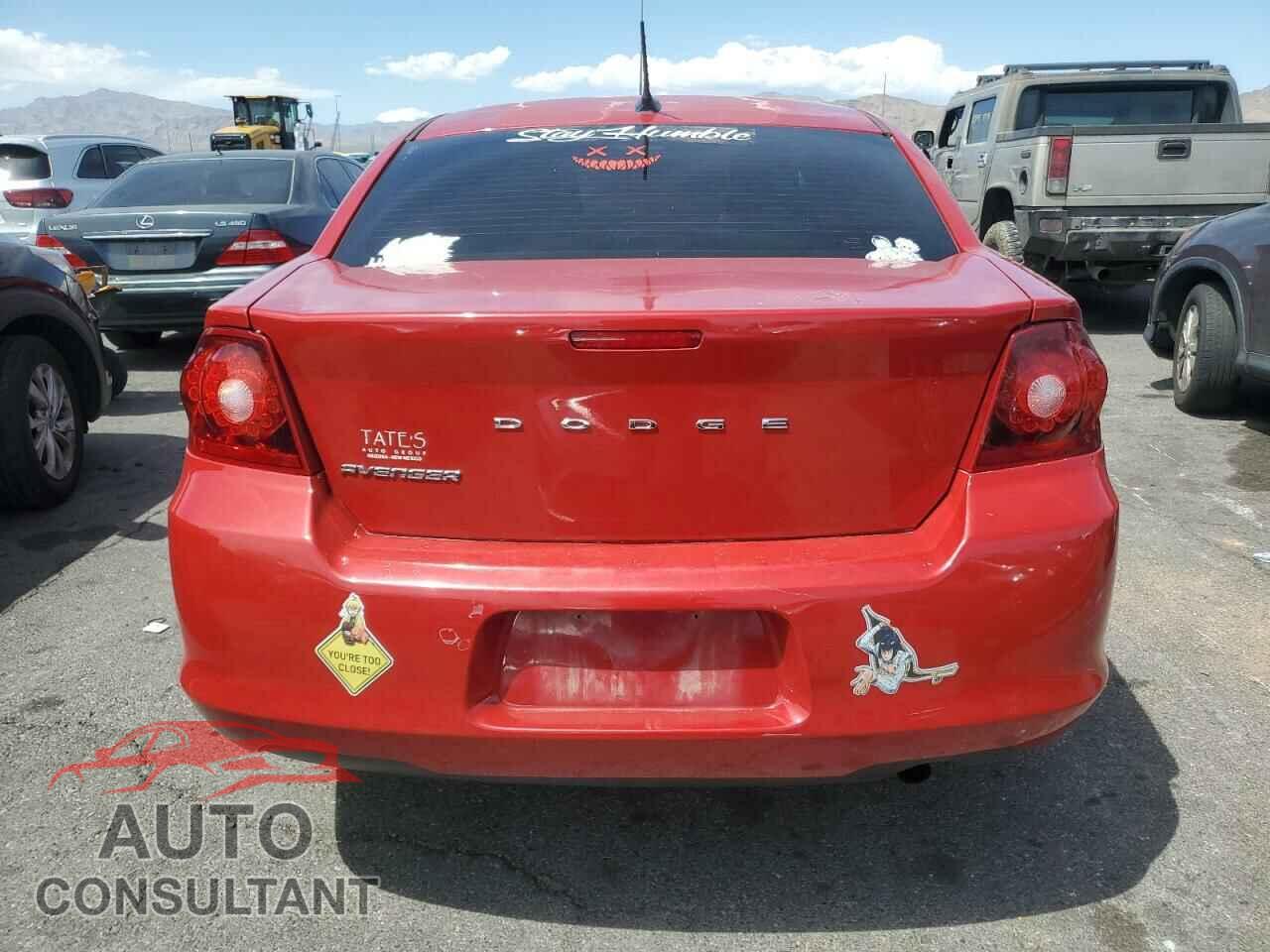 DODGE AVENGER 2013 - 1C3CDZAB2DN667316