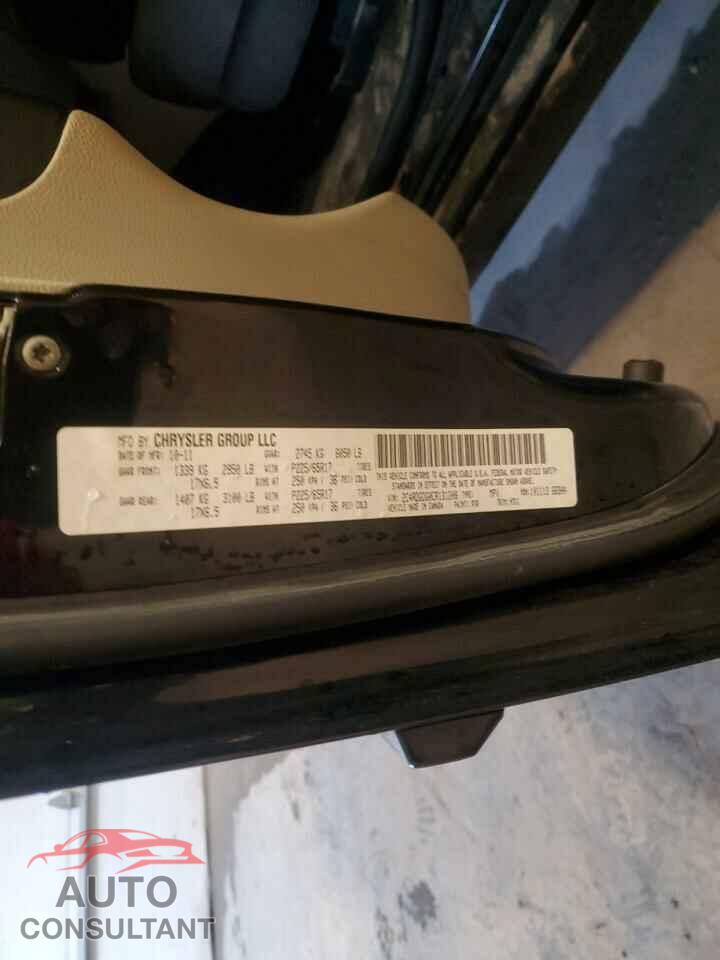 DODGE CARAVAN 2012 - 2C4RDGDG0CR131208