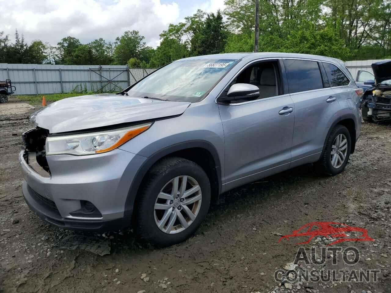 TOYOTA HIGHLANDER 2014 - 5TDBKRFH1ES063178